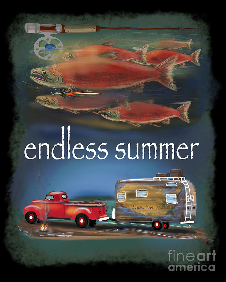 Endless Summer Fly Fishing Digital Art by Doug Gist