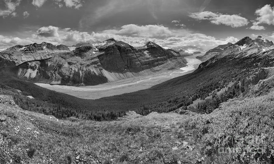 Endless Views At Parker Ridge Black And White Photograph by Adam Jewell