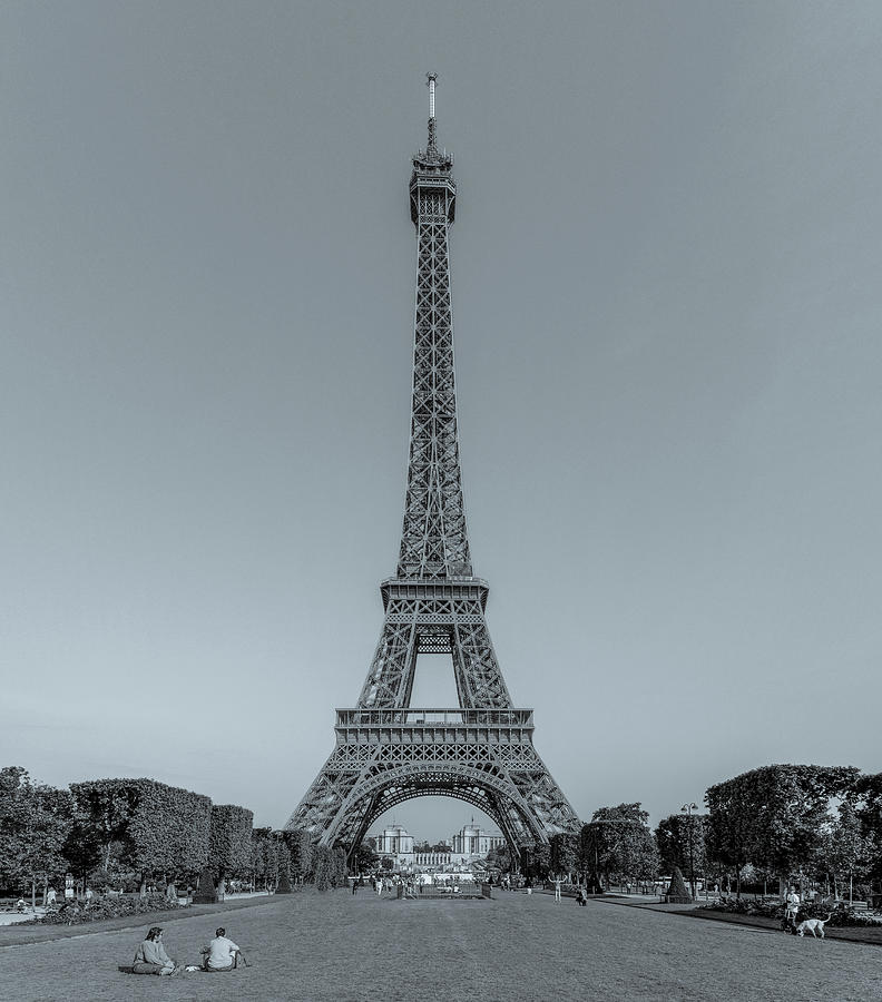 Enduring Paris Icon, Black and White Photograph by Marcy Wielfaert