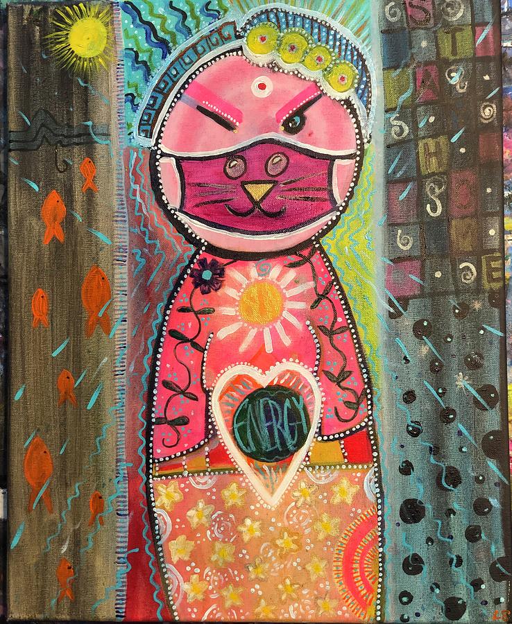 Energy Painting - Energy Cat by Lori Spielman Energy Painting - Energy Cat by Lori Spielman