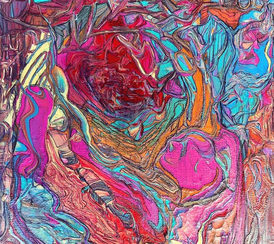 Energy - A Rich And Dynamic Abstract Art Piece Painting by Evjenia Psarris Energy - A Rich And Dynamic Abstract Art Piece Painting by Evjenia Psarris