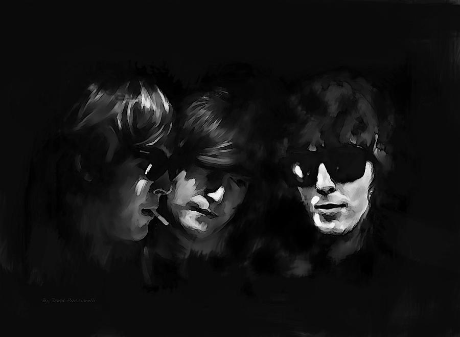 Energy George Harrison John Lennon Paul McCartney Painting by David Pucciarelli Iconic Images Art Gallery