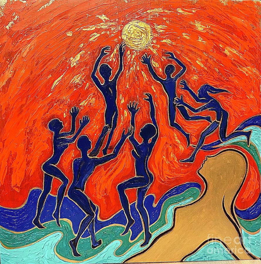 Energy of Sun Painting by Ella Boughton