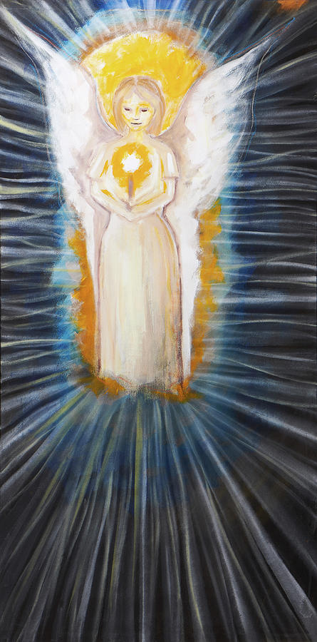 Angel Of Light Painting by Britta Burmehl