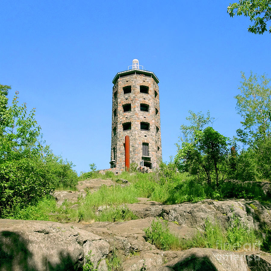 Enger Tower - Square Photograph by Linda Brittain