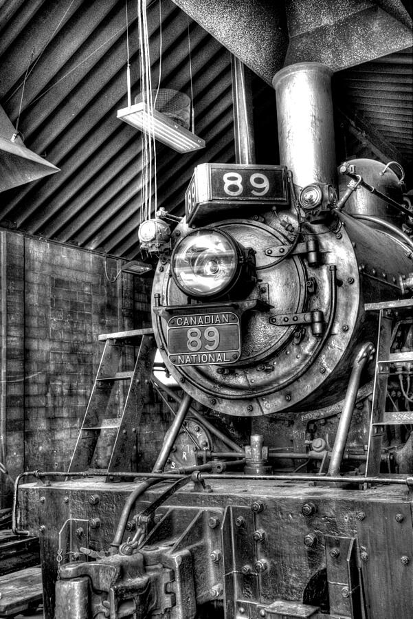Engine 89 in shed Photograph by Paul W Faust - Impressions of Light