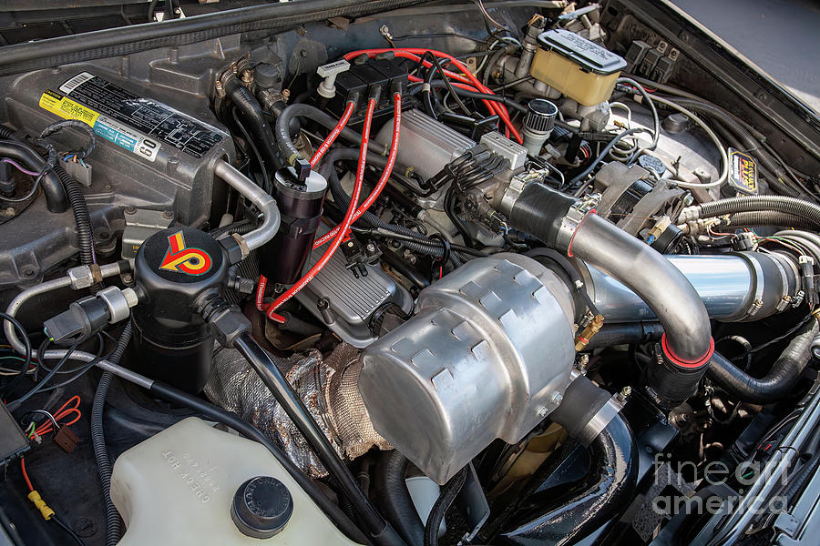 Engine Compartment of a 1987 Buick Grand National Photograph by William Kuta