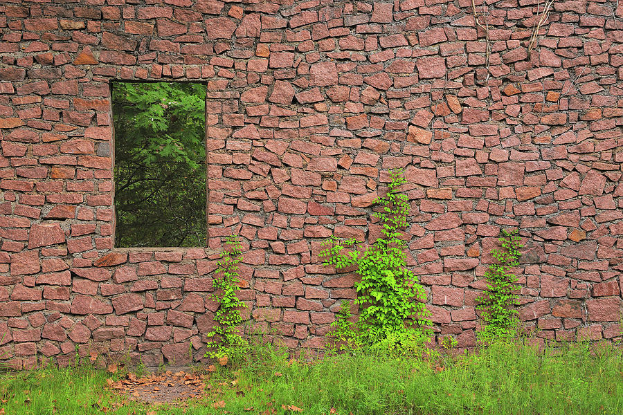 Engine House Window 1 at Elephant Rocks State Park Photograph by Greg