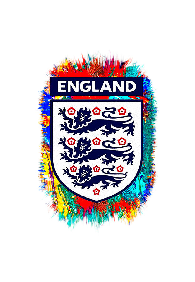 England FC Logo Vector Fan Art Digital Art by Yudha Agung Prawira