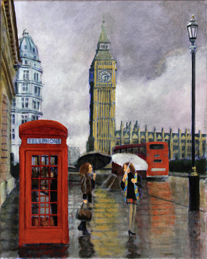 Big Ben Painting - England Swings Like A Pendulum by David Zimmerman