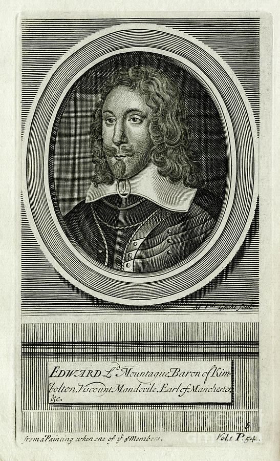 English Civil War general Edward Montagu, Earl of Manchester - scan of ...