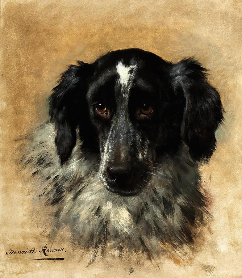 Nature Painting - English Cocker Spaniel by Henriette Ronner-Knip