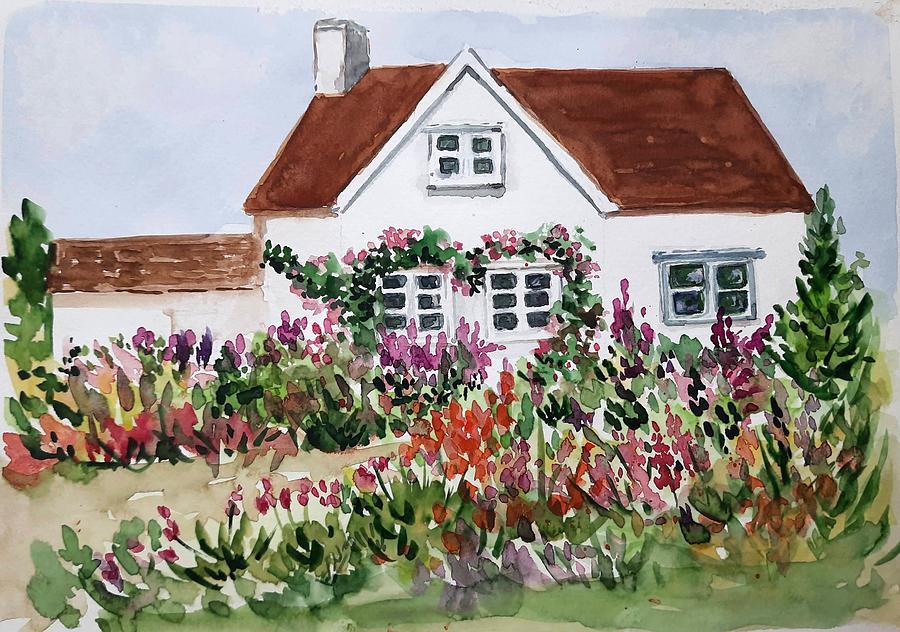 English Cottage And Garden 2 Painting