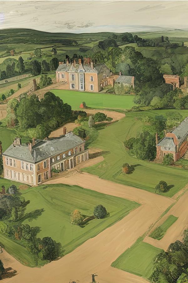 English Estate Digital Art by Sterling and Thorn English Estate Digital Art by Sterling and Thorn