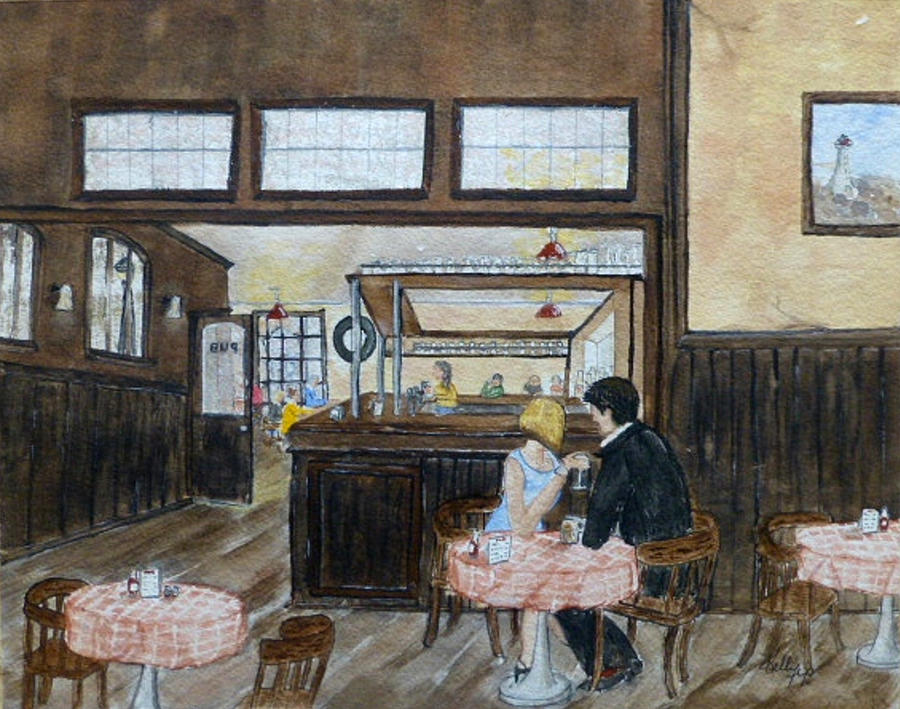 English Pub Painting by Kelly Mills