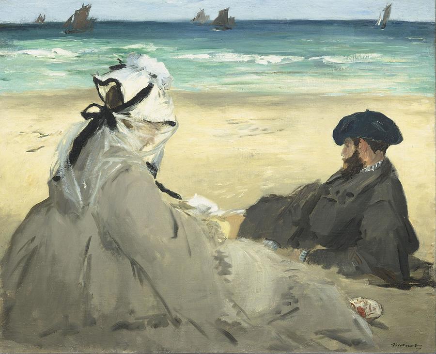 Beach Painting - On the Beach #1 by Edouard Manet