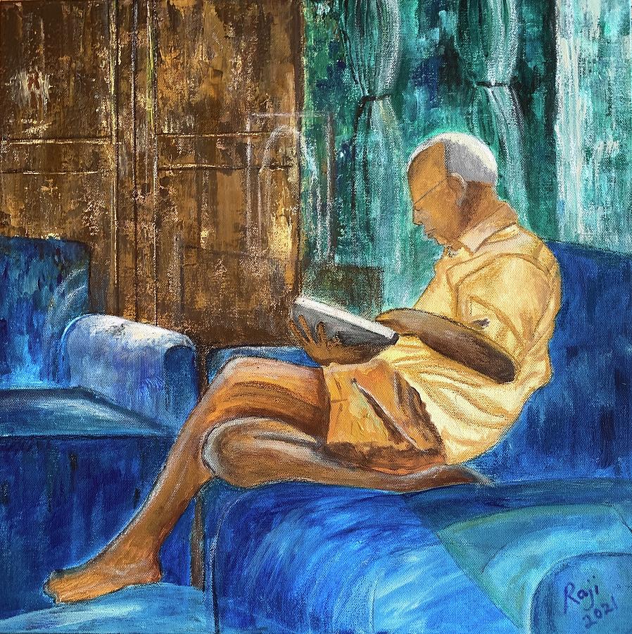 Engrossed Painting by Raji Musinipally