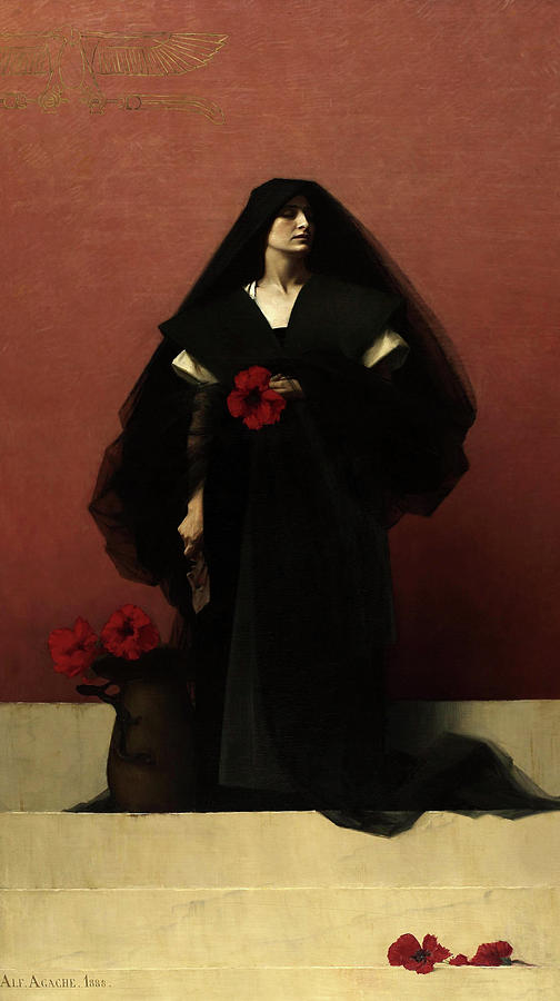 Poppy Painting - Enigma by Alfred Agache