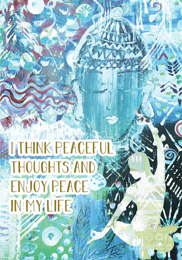 Enjoy Peace Mixed Media by Claudia Schoen