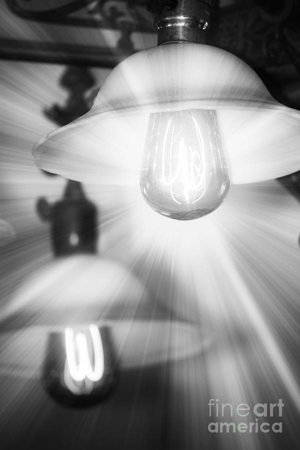 Enlightened - Black and White Abstract Photograph by Carol Groenen