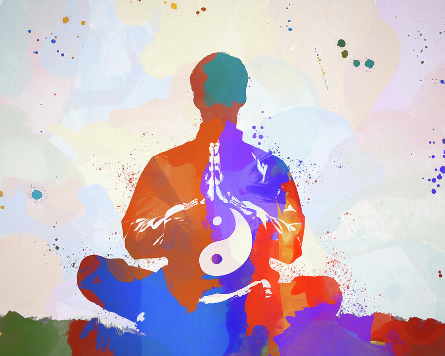 Enlightenment Color Splash Painting by Dan Sproul