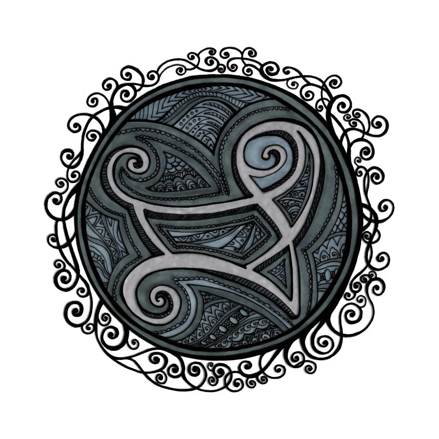 Enough Sigil Drawing by Katherine Nutt