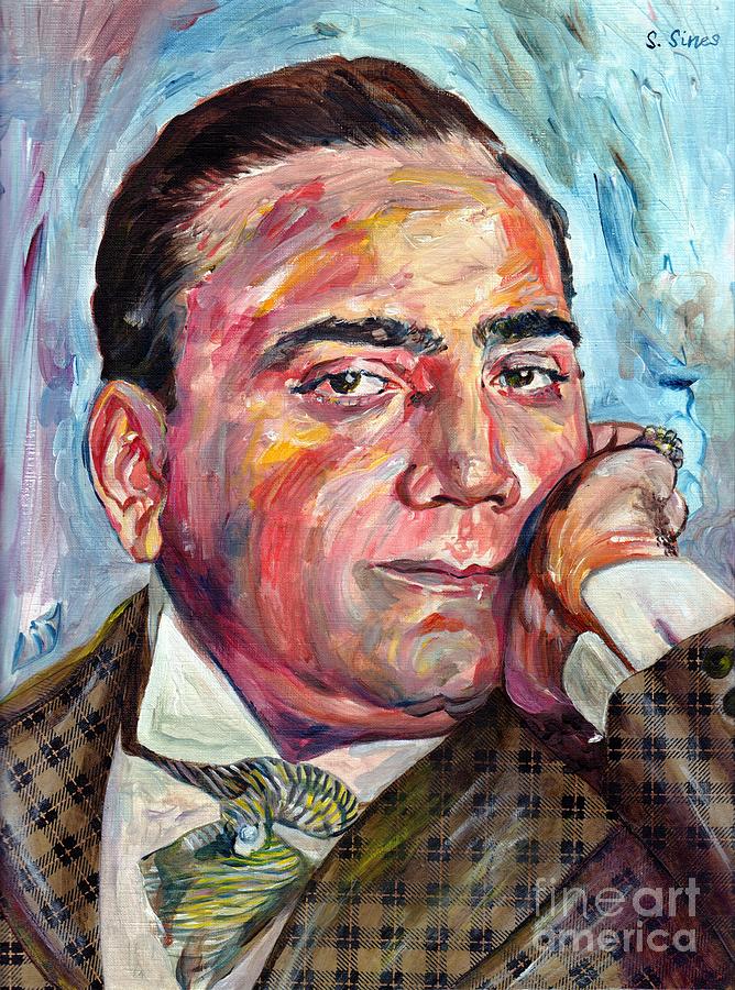 New York City Painting - Enrico Caruso Portrait by Suzann Sines