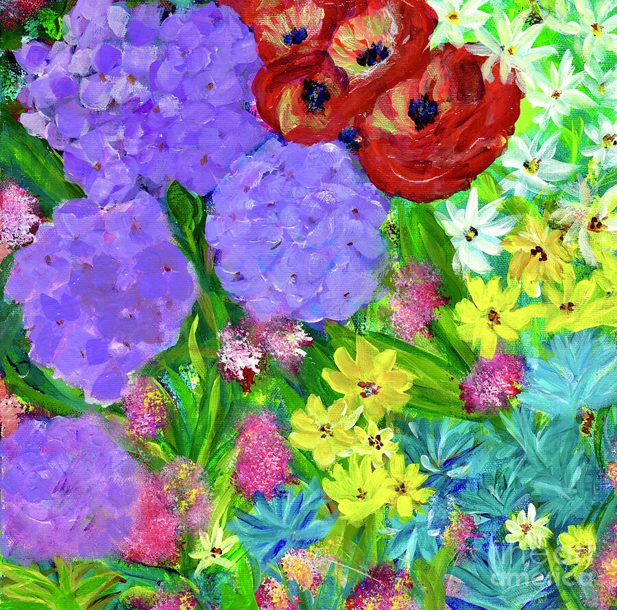 Flower Painting - Entangled Garden  by Eunice Warfel