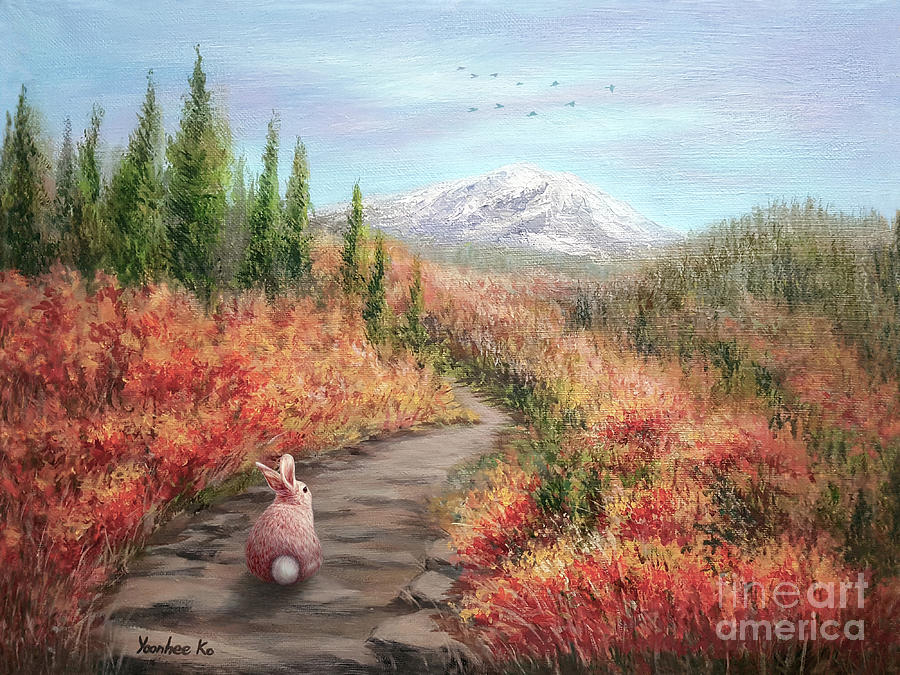  Enter Autumn  Painting by Yoonhee Ko