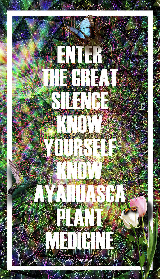 Enter The Great Silence Know Yourself Digital Art by J U A N - O A X A C A