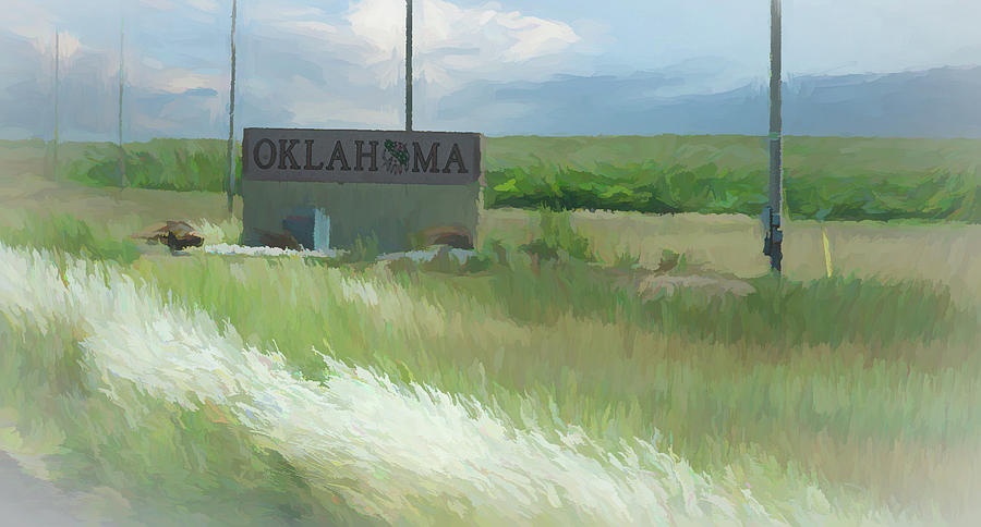 Entering Oklahoma Photograph