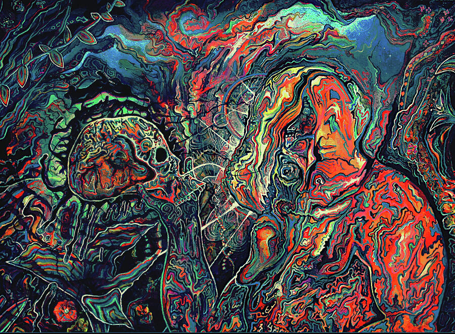 Ape Painting - Entheogenic Evolution by Steve Griffith