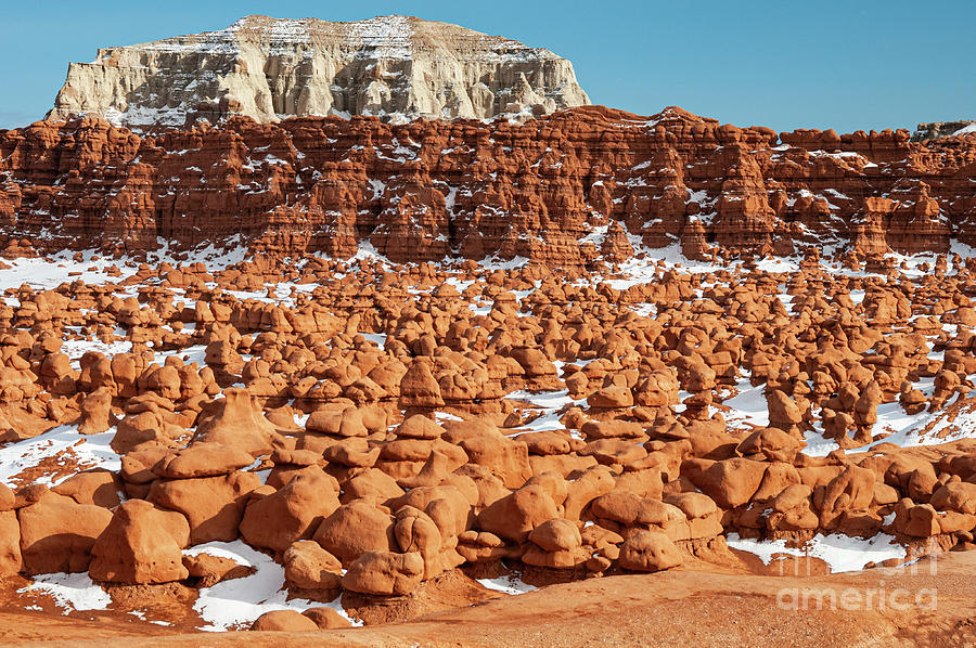 Entrada Sandstone and Curtis Formation in Goblin Valley  Photograph by Bob Phillips