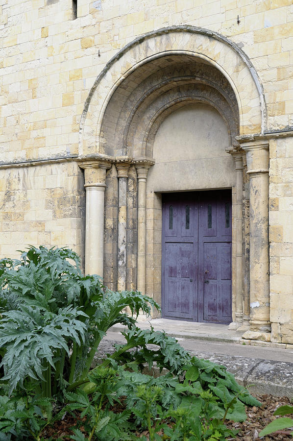 Entrance door, Eglise Saint-Etienne, Nevers, Nievre, Burgundy, France Photograph by Kevin Oke