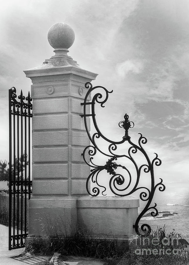 Entrance Gate - Monochrome Digital Art by Anthony Ellis