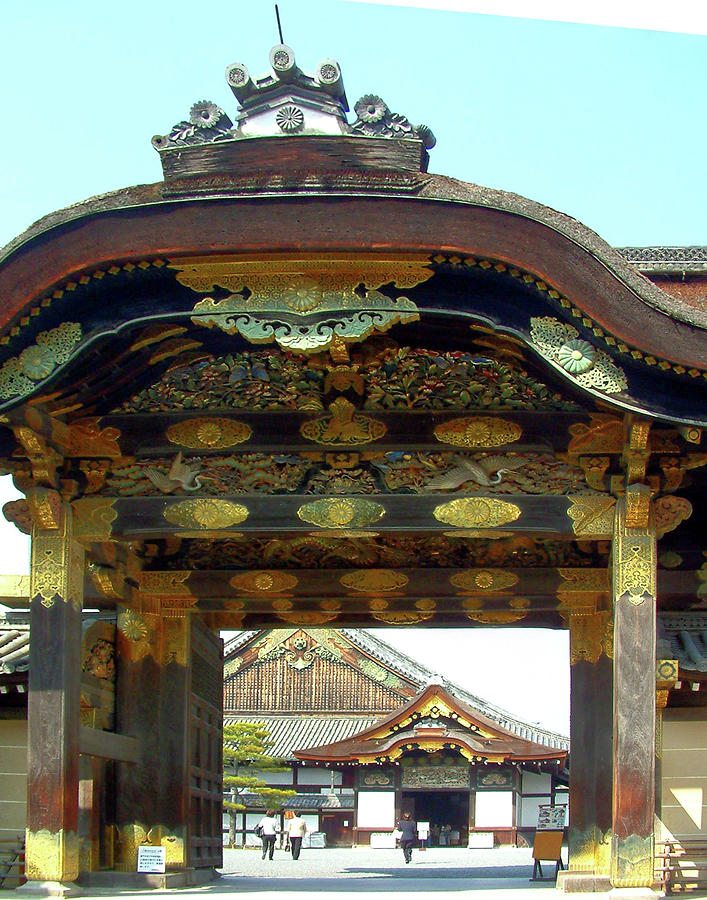 Entrance Gate to Nijo Castle Kyoto Photograph by Sam Hall - Fine Art ...