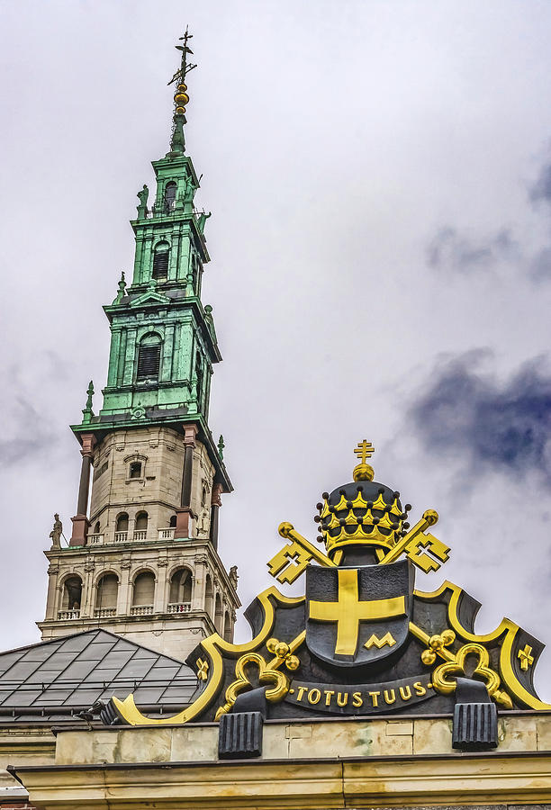 Entrance Jasna Gora Monastery Steeple Black Madonna Home Poland ...