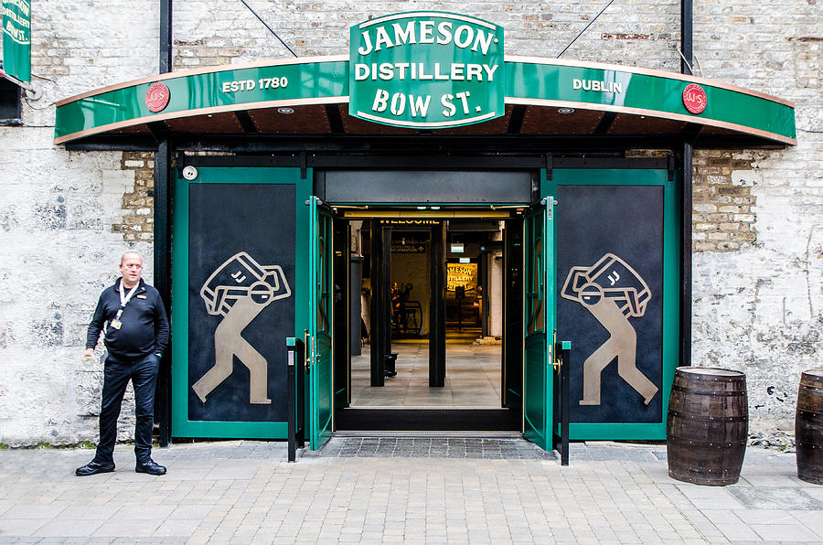 Entrance of Jameson Distillery in Dublin during day of autumn Photograph by Marc Dufresne