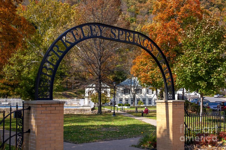 Entrance to Berkeley Springs State Park in West Virginia USA Photograph by William Kuta