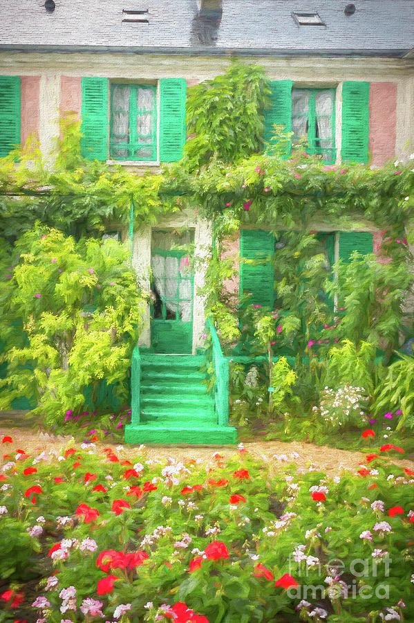 Claude Monet Photograph - Entrance To Claude Monets Home, Giverny, France, Painterly by Liesl Walsh
