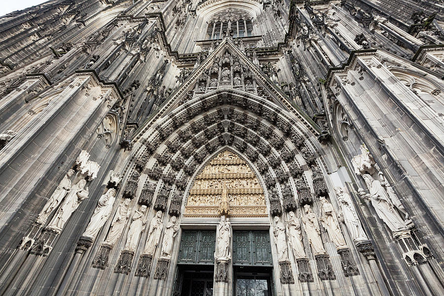Entrance To Cologne Cathedral Dom. Cologne, North Rhine-westphalia, Germany Photograph