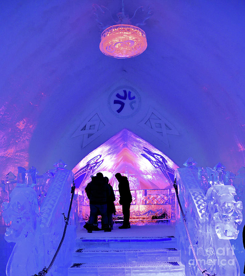 Entrance To Ice Hotel Photograph