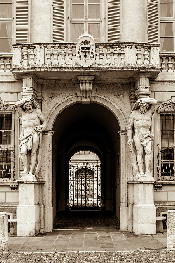 Entrance to Palazzo Bianchi on Piazza Sordello Photograph by W Chris Fooshee