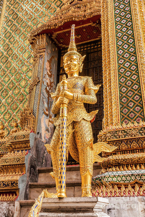 Bangkok Photograph - Entrance to Phra Mondop Bangkok by Colin and Linda McKie