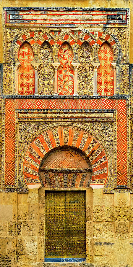 Entrance to the 10th Century Mezquita Mosque, Cordoba City, Province of Cordoba, Andalucia, Spain Photograph by Panoramic Images