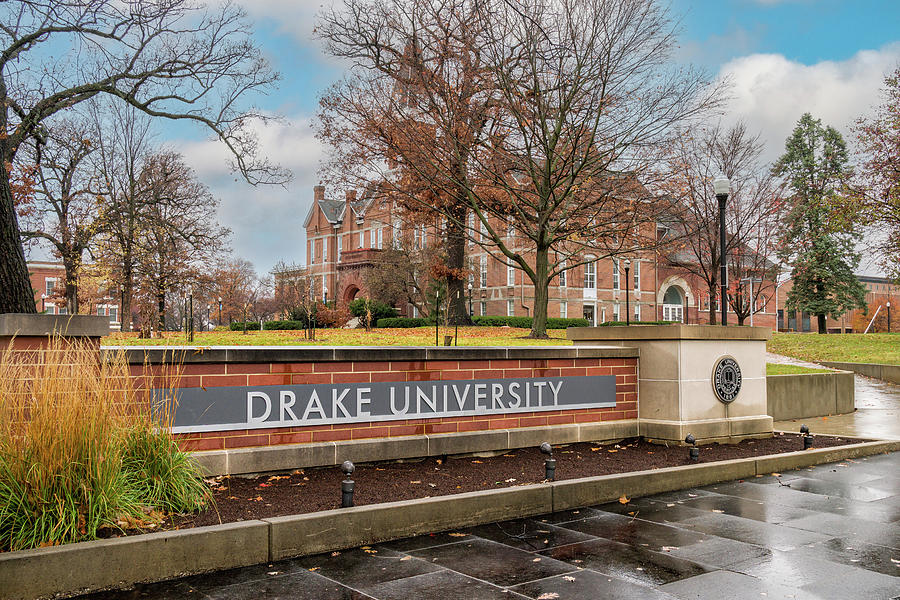 Entrance to the Campus of Drake University Photograph by Ken Wolter ...