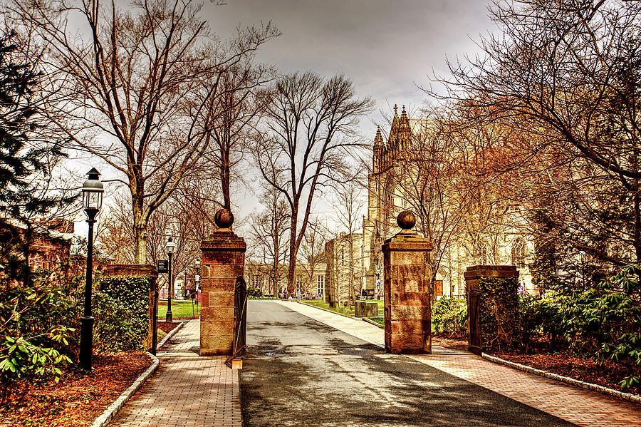 Entrance to the gardens at Princeton University in New Jersey Photograph by Geraldine Scull