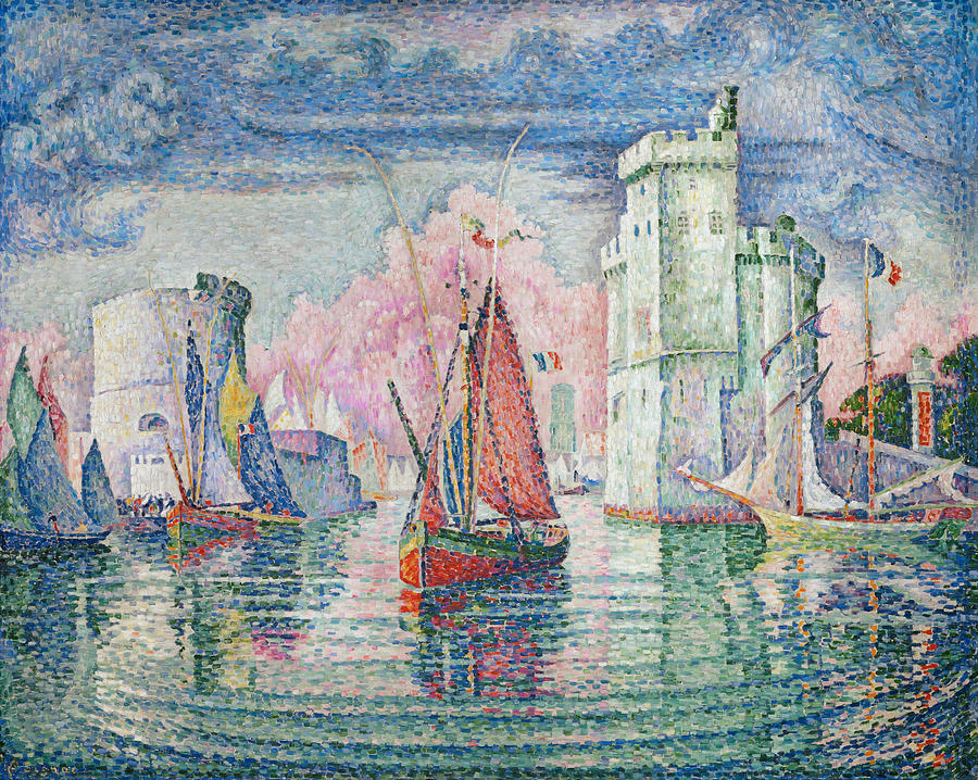 Paul Signac Painting - Entrance to the port of La Rochelle by Paul Signac by Mango Art