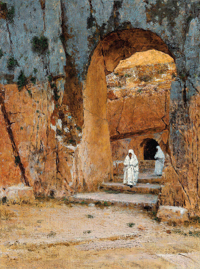Entrance to the Tomb of the Kings  Painting by Vasily Vereshchagin