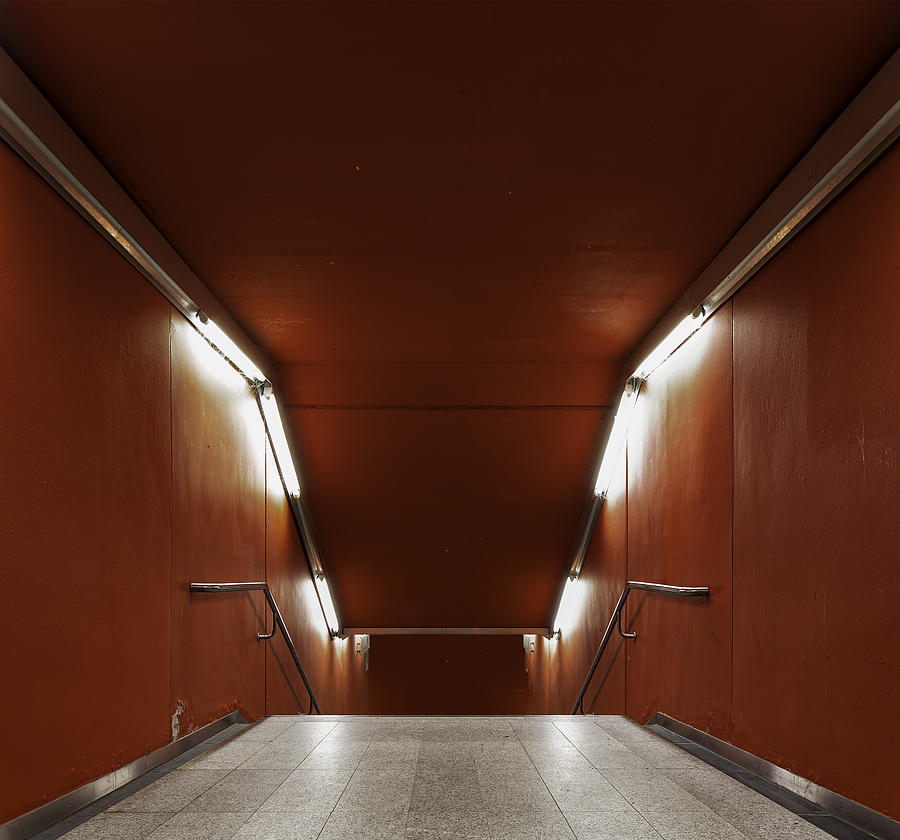 Entry to the S-Bahn station Trudering, Munich, Germany Photograph by Christian Beirle González